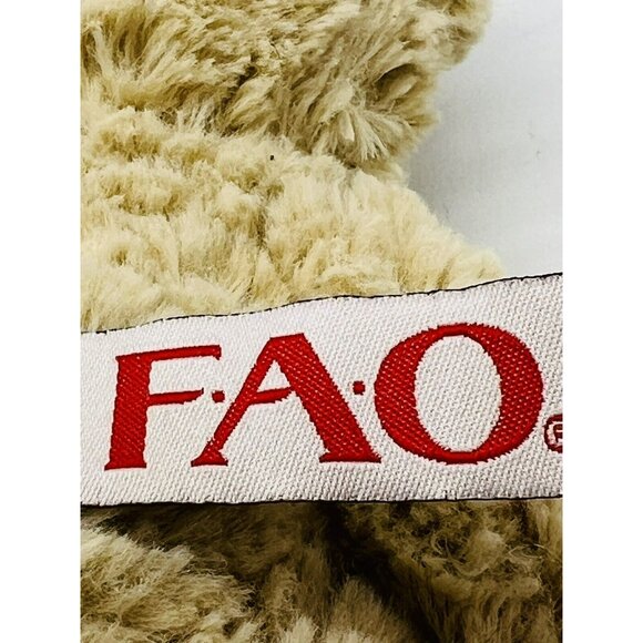 FAO Schwarz Tan Bear Plush 150th Anniversary Toys R Us Stuffed 8 inch 2012 - Picture 8 of 10